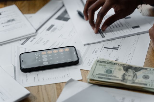 a person preparing a budget